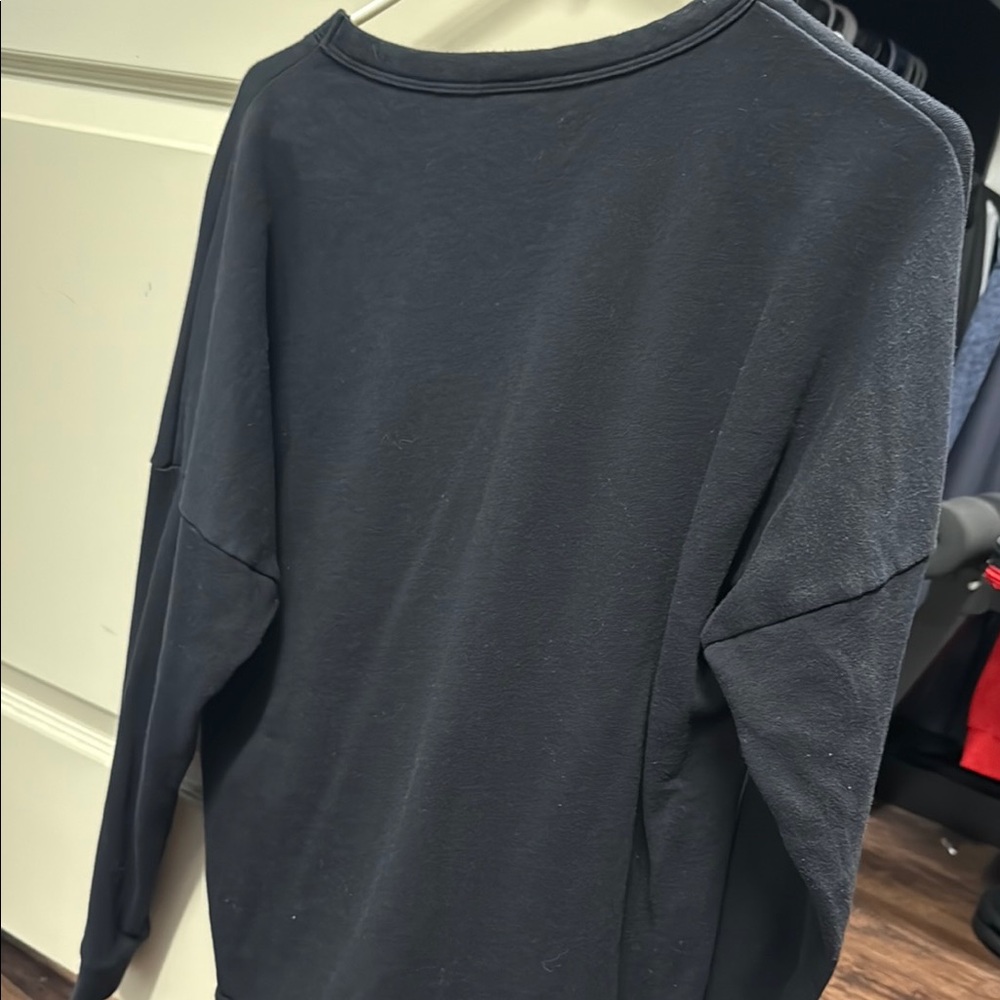 PINK NATION Victoria's Secret Black Crew Neck Sweater - Picture 3 of 3